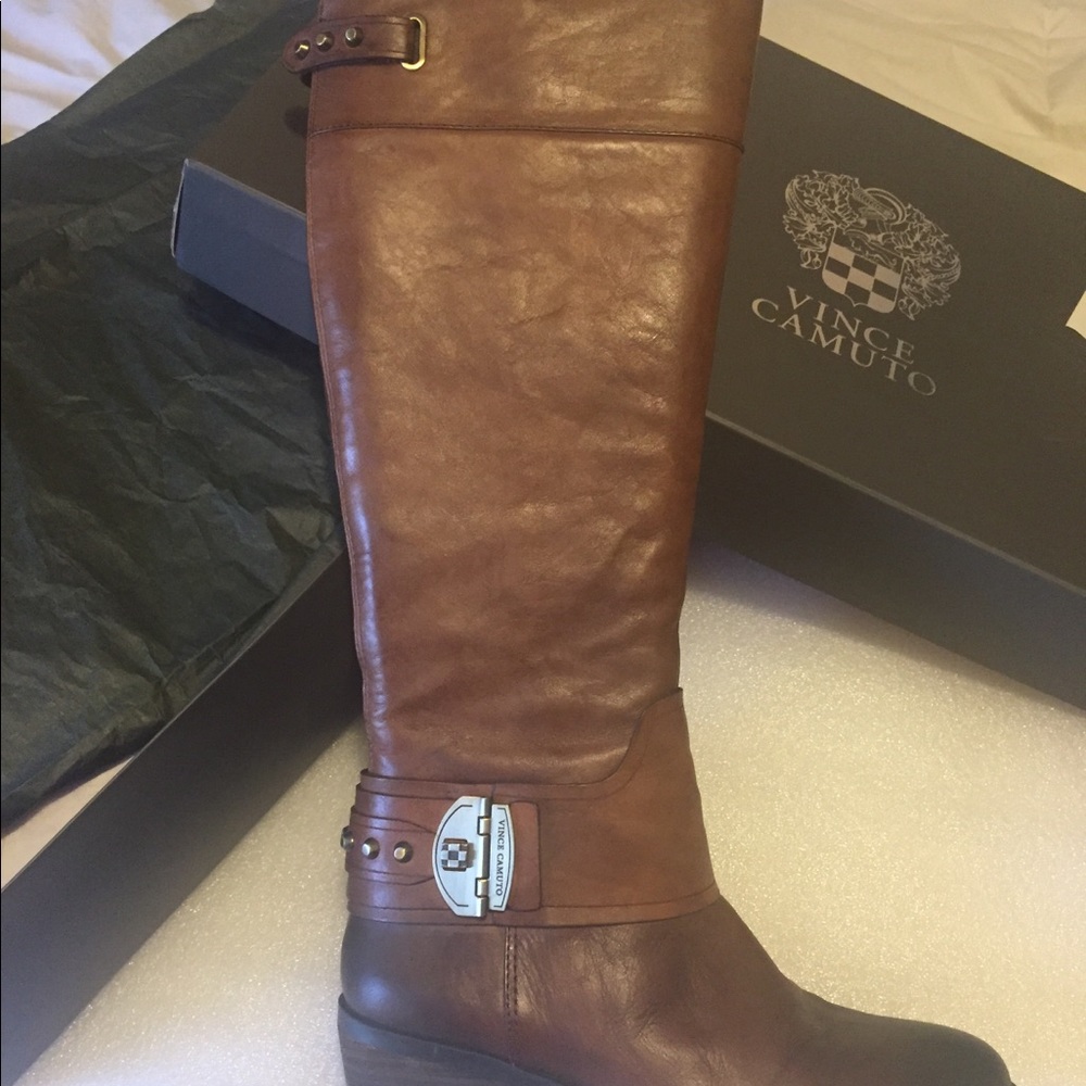 Vince camuto leather tall boots